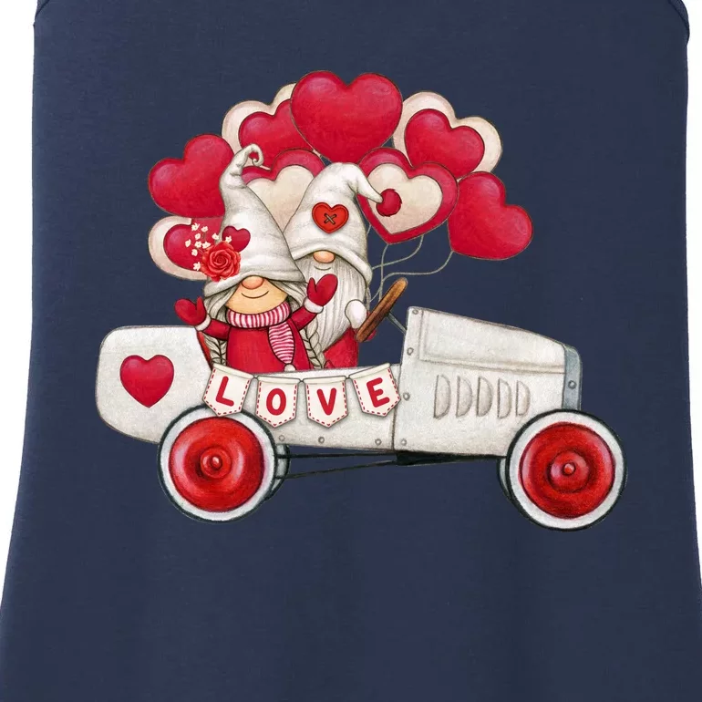 Love Gnome Valentines Day Heart Ladies Essential Tank