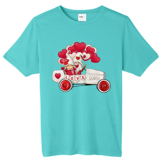 Love Gnome Valentines Day Heart ChromaSoft Performance T-Shirt