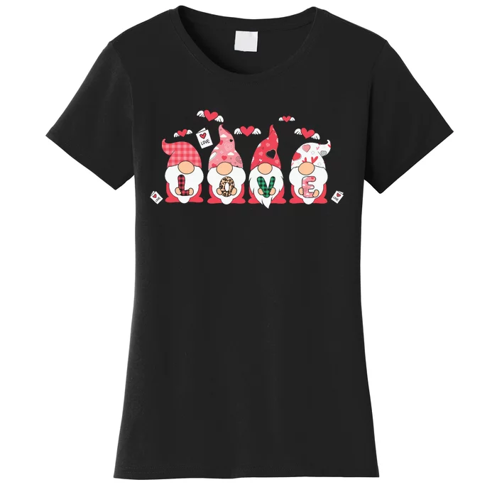 LOVE Gnomes Valentine’s Day Gift Women's T-Shirt