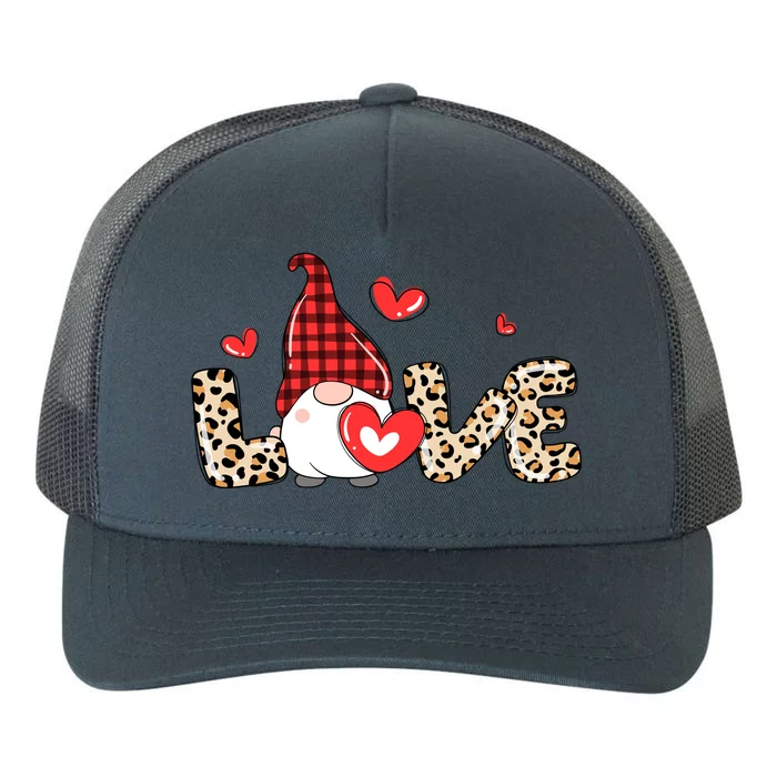 Love Gnome Valentine Heart Yupoong Adult 5-Panel Trucker Hat