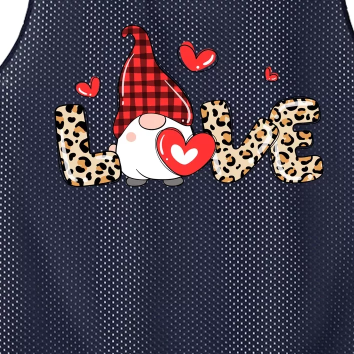 Love Gnome Valentine Heart Mesh Reversible Basketball Jersey Tank