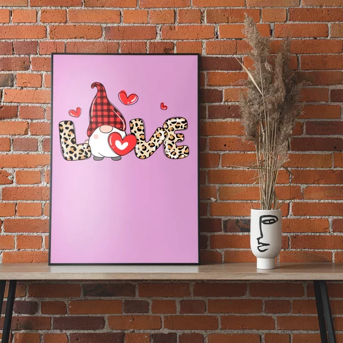 Love Gnome Valentine Heart Poster