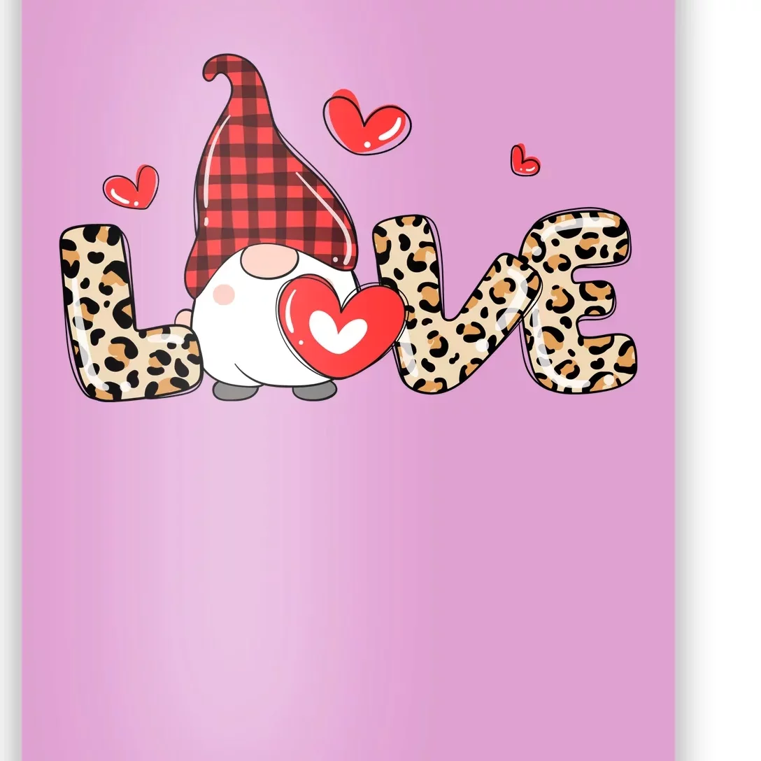 Love Gnome Valentine Heart Poster