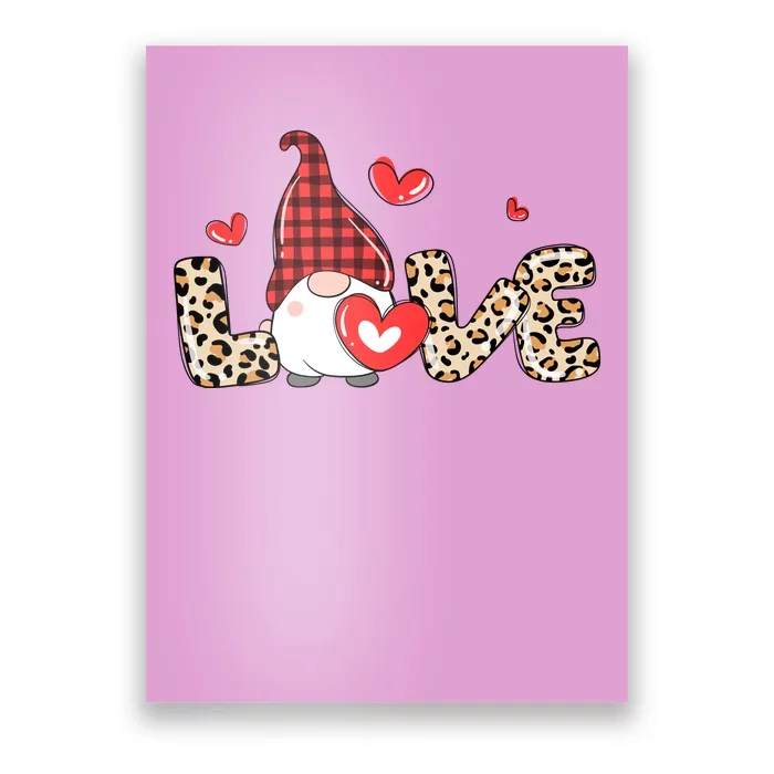 Love Gnome Valentine Heart Poster