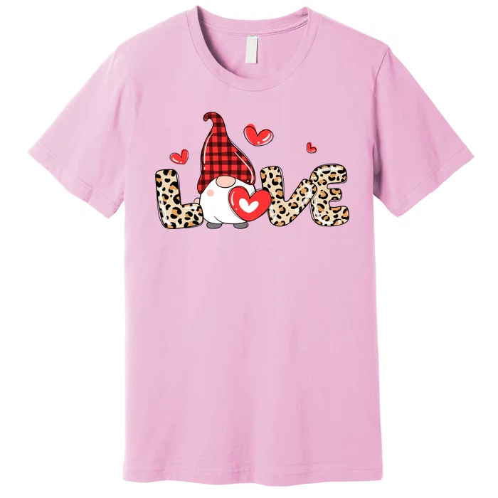 Love Gnome Valentine Heart Premium T-Shirt