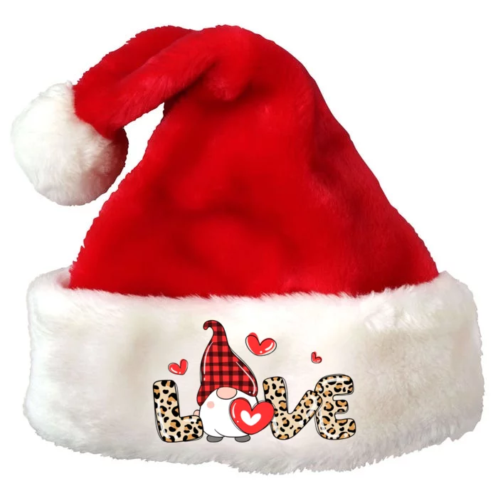 Love Gnome Valentine Heart Premium Christmas Santa Hat