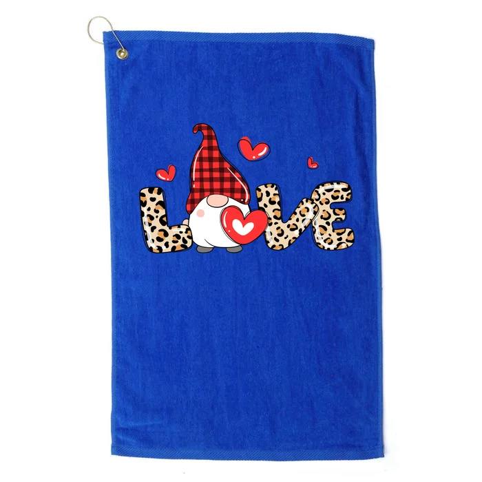 Love Gnome Valentine Heart Platinum Collection Golf Towel