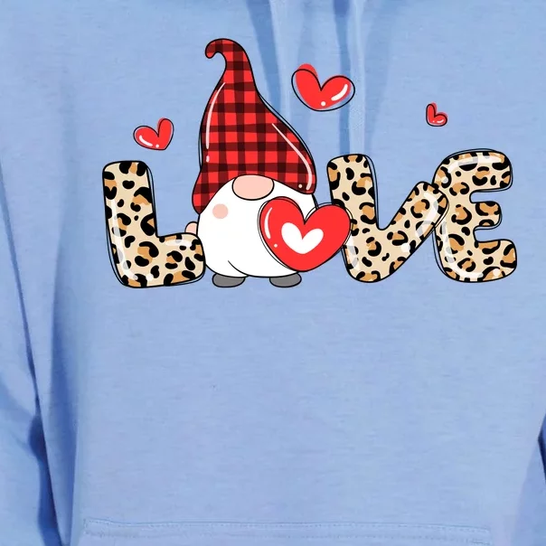 Love Gnome Valentine Heart Unisex Surf Hoodie