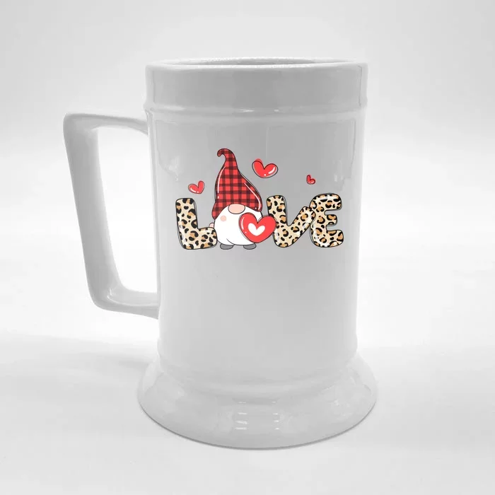 Love Gnome Valentine Heart Front & Back Beer Stein