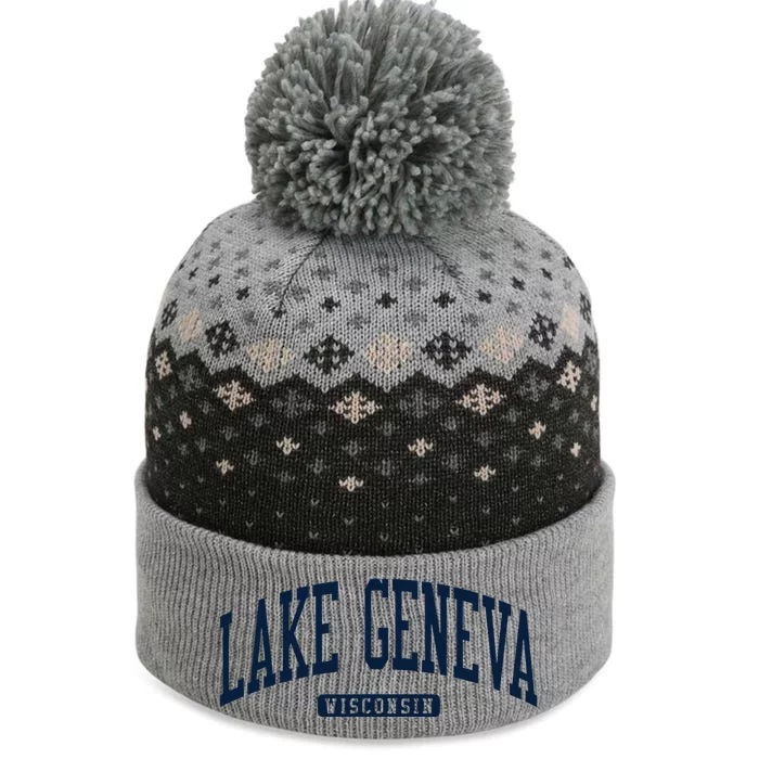 Lake Geneva Wisconsin Wi College University Style The Baniff Cuffed Pom Beanie