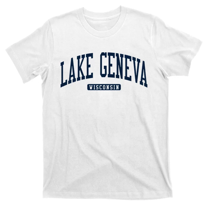 Lake Geneva Wisconsin Wi College University Style T-Shirt