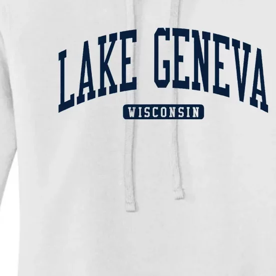 Lake Geneva Wisconsin Wi College University Style Women's Pullover Hoodie