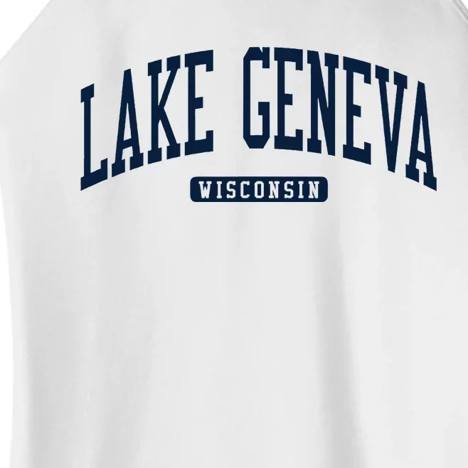 Lake Geneva Wisconsin Wi College University Style Women’s Perfect Tri Rocker Tank