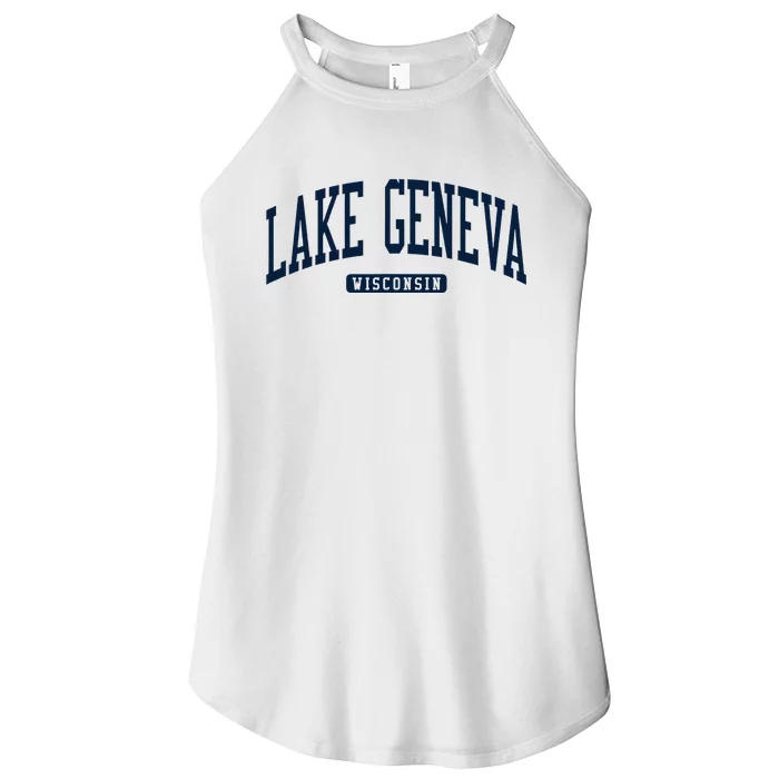 Lake Geneva Wisconsin Wi College University Style Women’s Perfect Tri Rocker Tank