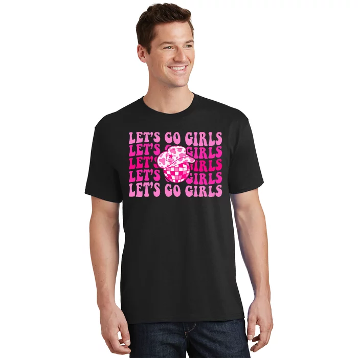 Lets Go Western Cowgirl Matching Bachelorette Party T-Shirt