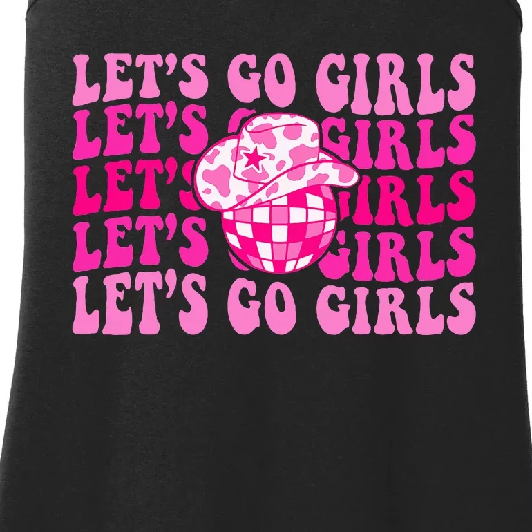 Lets Go Western Cowgirl Matching Bachelorette Party Ladies Essential Tank