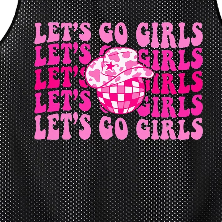 Lets Go Western Cowgirl Matching Bachelorette Party Mesh Reversible Basketball Jersey Tank