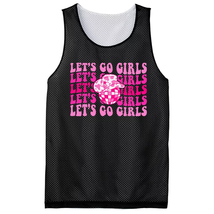 Lets Go Western Cowgirl Matching Bachelorette Party Mesh Reversible Basketball Jersey Tank