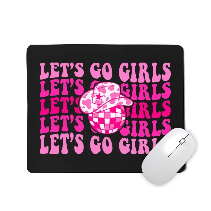 Lets Go Western Cowgirl Matching Bachelorette Party Mousepad