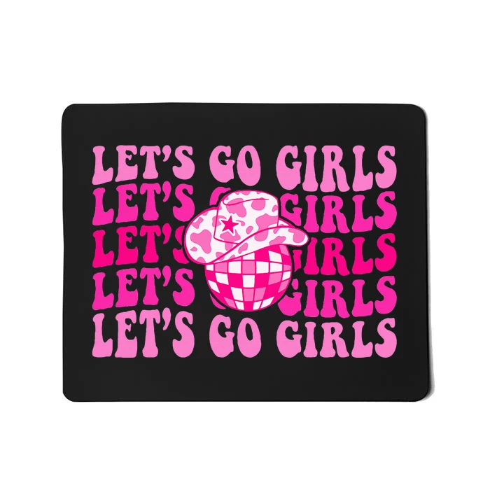 Lets Go Western Cowgirl Matching Bachelorette Party Mousepad