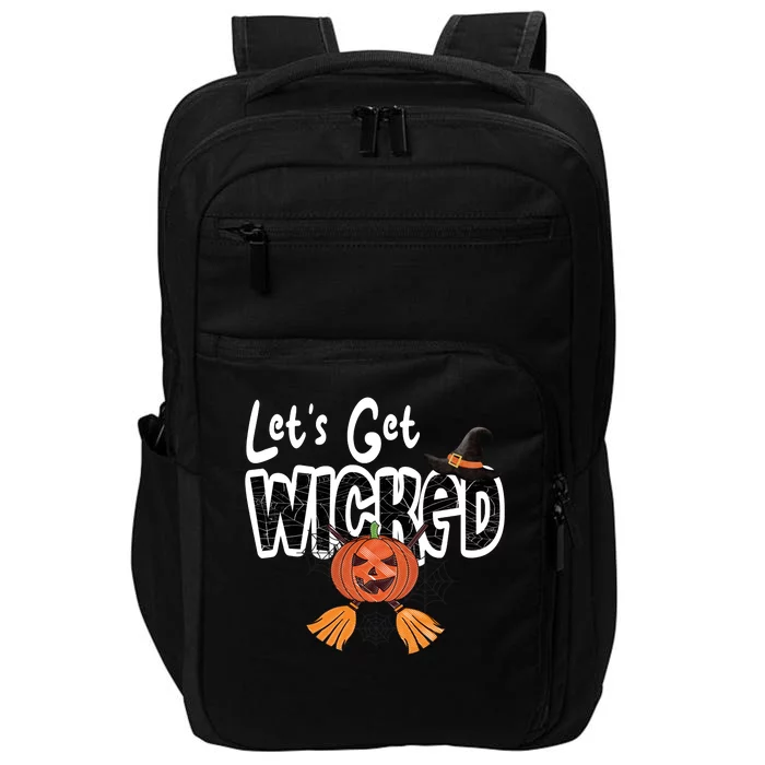 Lets Get Wicked Halloween Spooky Impact Tech Backpack