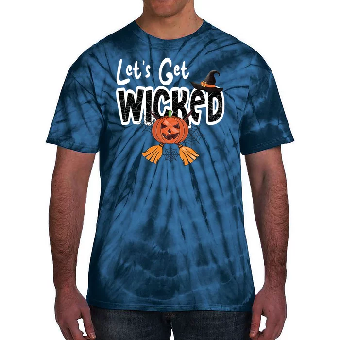 Lets Get Wicked Halloween Spooky Tie-Dye T-Shirt