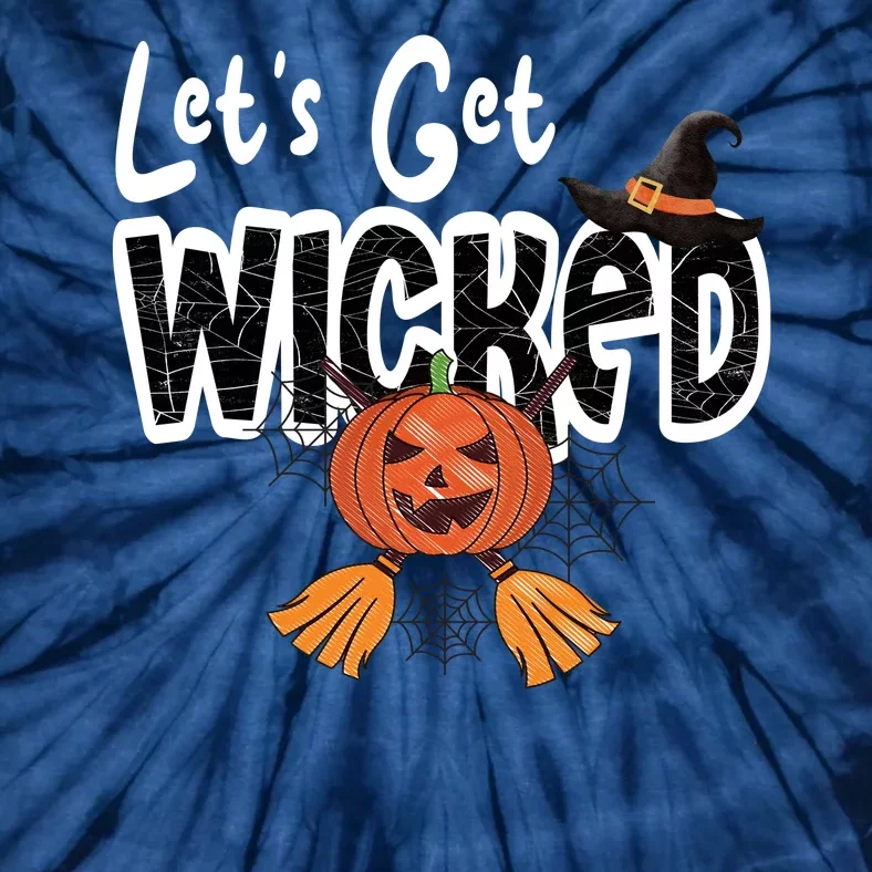 Lets Get Wicked Halloween Spooky Tie-Dye T-Shirt