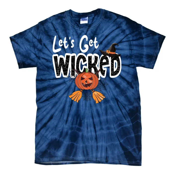 Lets Get Wicked Halloween Spooky Tie-Dye T-Shirt