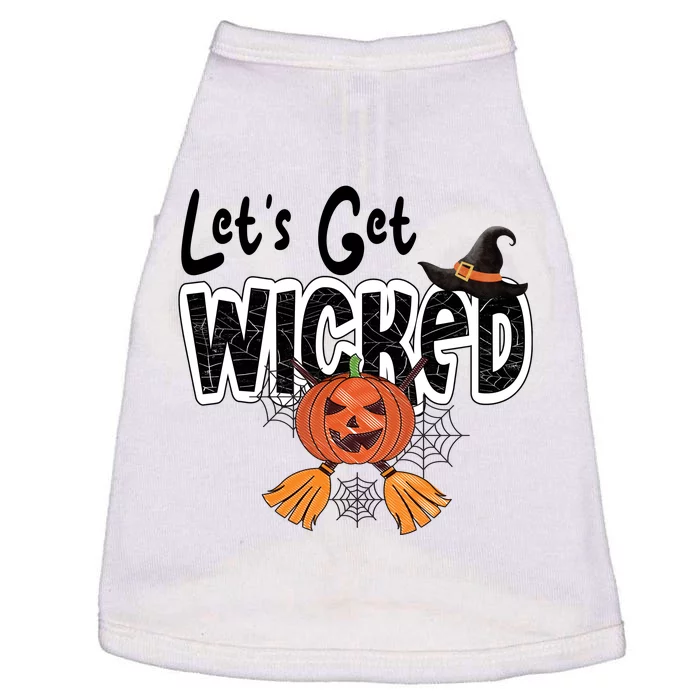 Lets Get Wicked Halloween Spooky Doggie Tank