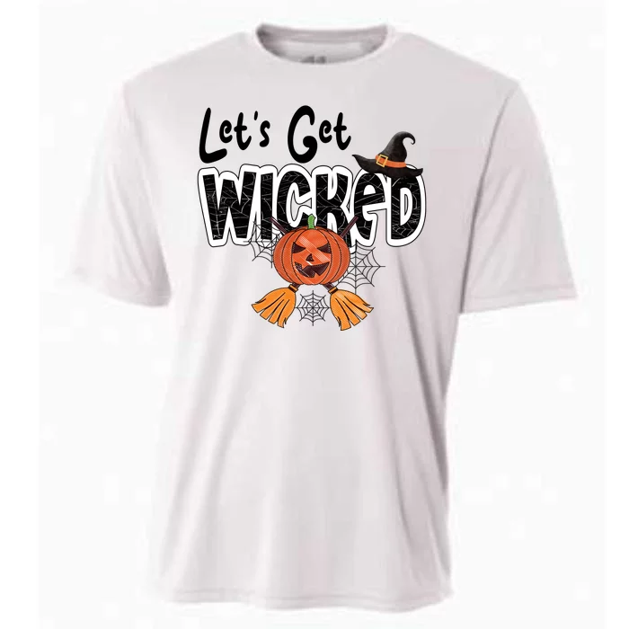 Lets Get Wicked Halloween Spooky Cooling Performance Crew T-Shirt