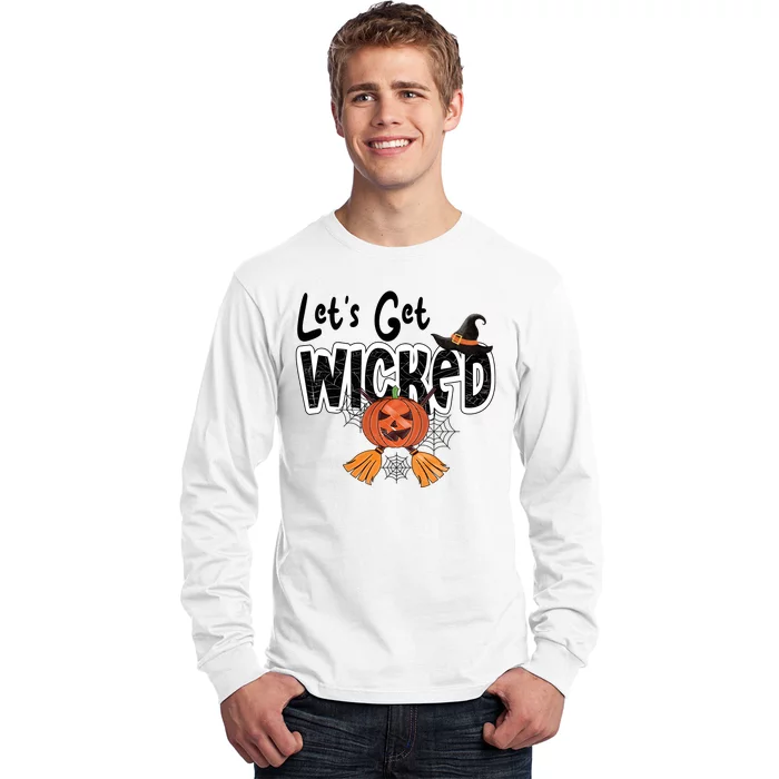 Lets Get Wicked Halloween Spooky Long Sleeve Shirt