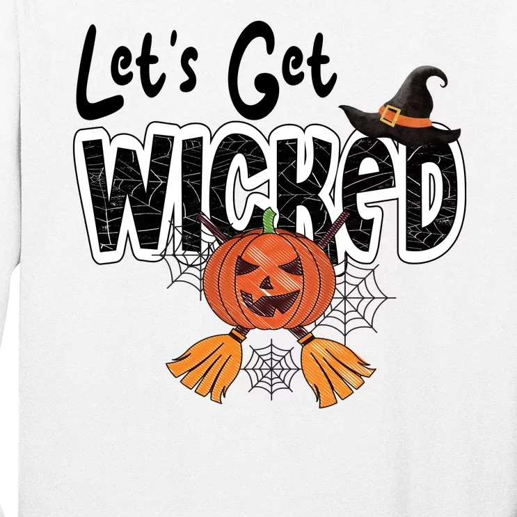 Lets Get Wicked Halloween Spooky Long Sleeve Shirt