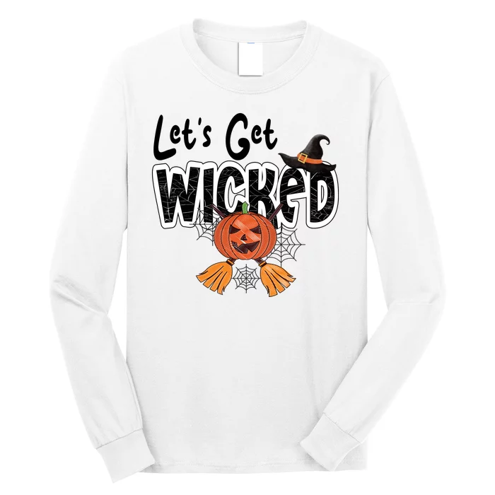 Lets Get Wicked Halloween Spooky Long Sleeve Shirt