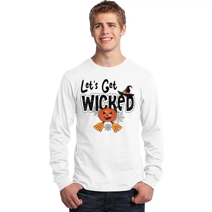 Lets Get Wicked Halloween Spooky Tall Long Sleeve T-Shirt