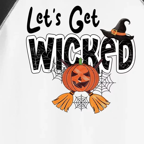 Lets Get Wicked Halloween Spooky Toddler Fine Jersey T-Shirt