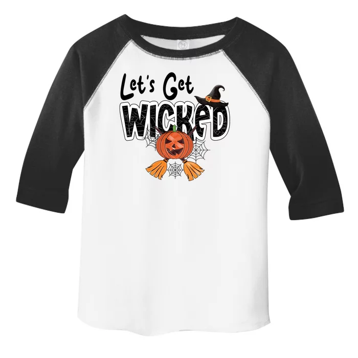 Lets Get Wicked Halloween Spooky Toddler Fine Jersey T-Shirt