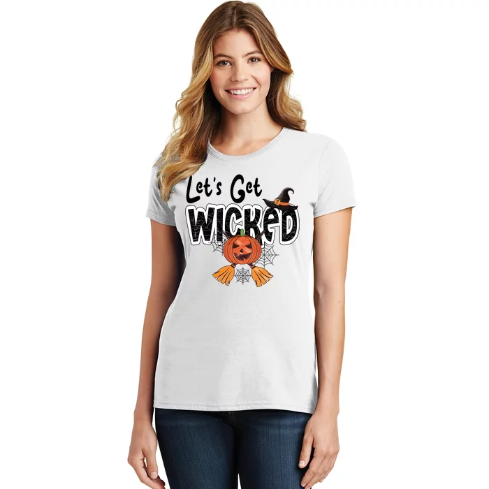 Lets Get Wicked Halloween Spooky Women's T-Shirt