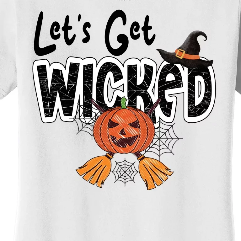 Lets Get Wicked Halloween Spooky Women's T-Shirt