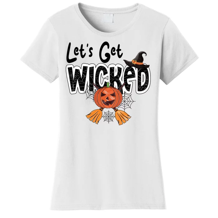 Lets Get Wicked Halloween Spooky Women's T-Shirt