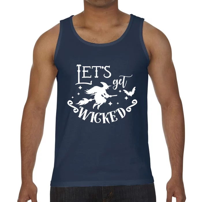 Lets Get Wicked Halloween Witch Funny Comfort Colors® Tank Top