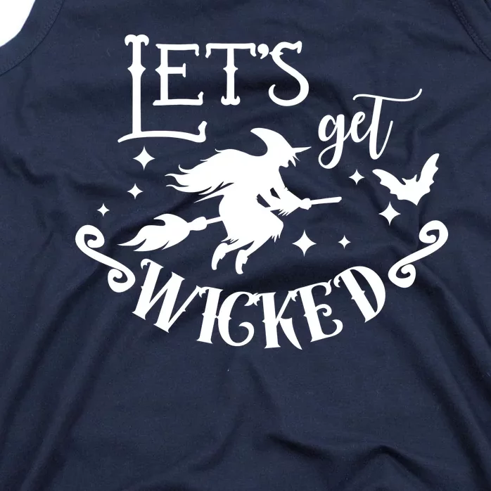 Lets Get Wicked Halloween Witch Funny Tank Top