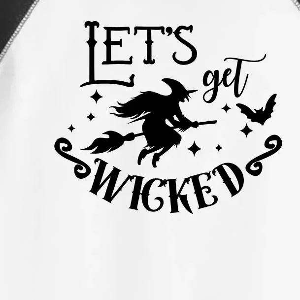 Lets Get Wicked Halloween Witch Funny Toddler Fine Jersey T-Shirt