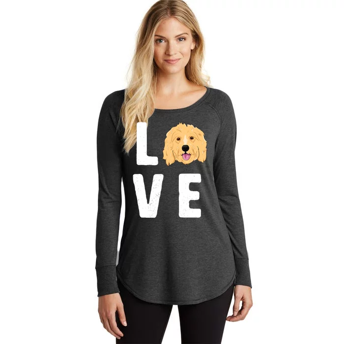 Love Goldendoodles Wo Dog Puppy Doodle Women's Perfect Tri Tunic Long Sleeve Shirt