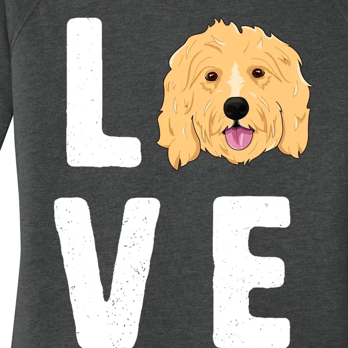 Love Goldendoodles Wo Dog Puppy Doodle Women's Perfect Tri Tunic Long Sleeve Shirt