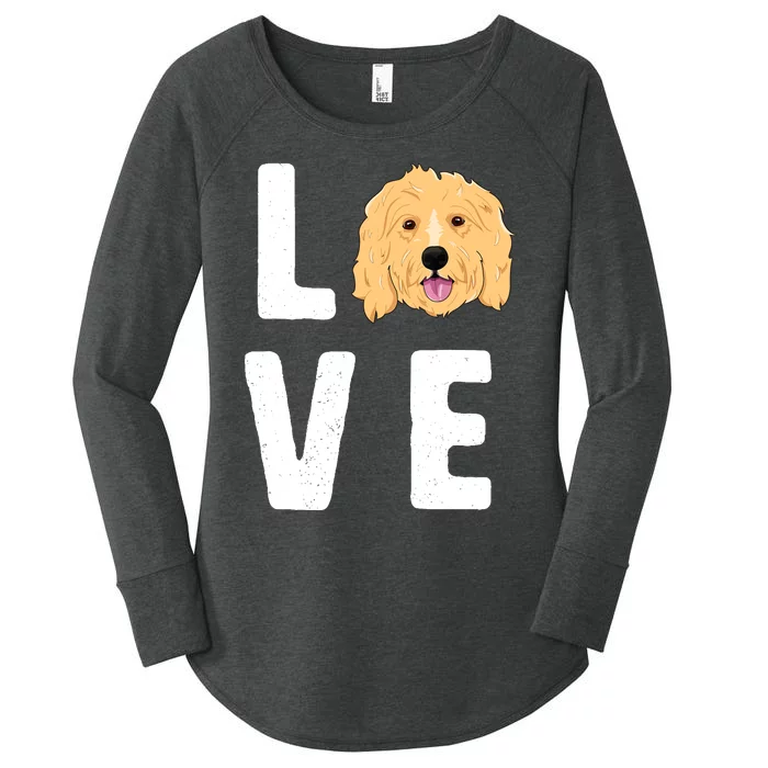 Love Goldendoodles Wo Dog Puppy Doodle Women's Perfect Tri Tunic Long Sleeve Shirt