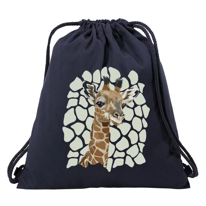 Love Giraffes Women Shirts Giraffe Lovers Drawstring Bag