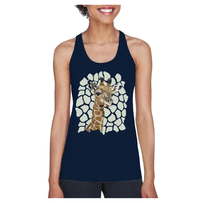 Love Giraffes Women Shirts Giraffe Lovers Women's Racerback Tank