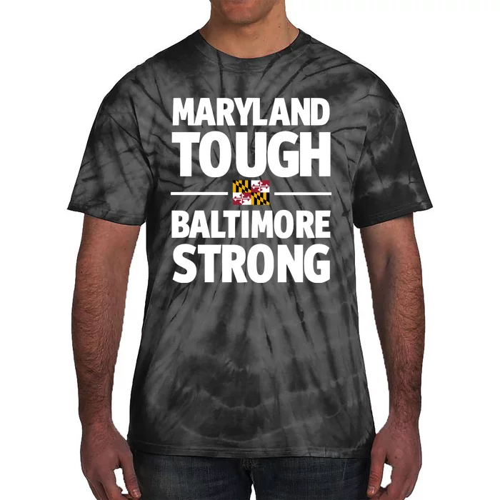 Limited Gov. Wes Moore Maryland Tough Baltimore Strong Tie-Dye T-Shirt