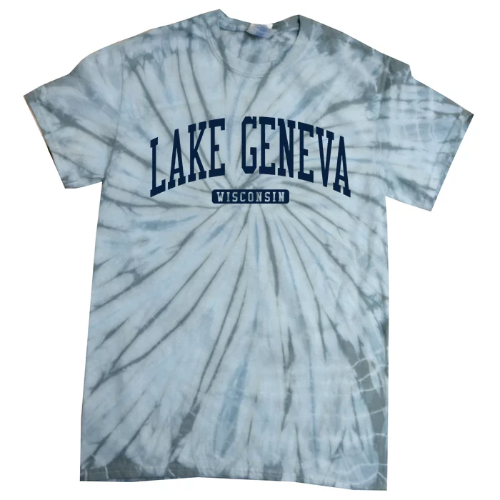 Lake Geneva Wisconsin Wi College University Style Tie-Dye T-Shirt