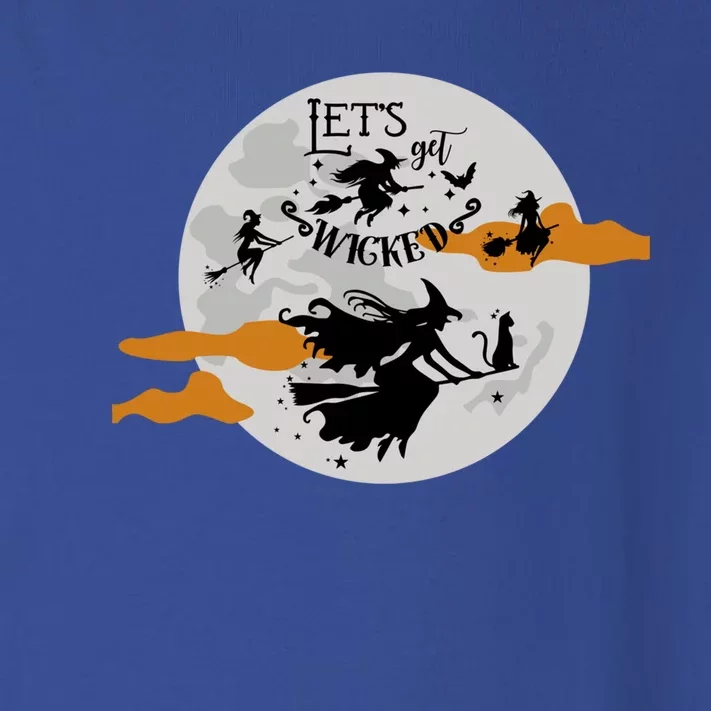 Lets Get Wicked Moon Flying Witches Cute Gift Toddler Long Sleeve Shirt